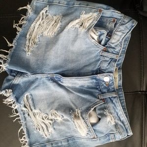 Topshop Jean Mom Shorts